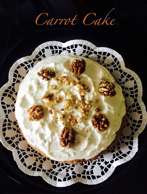 Carrot Cake with a Cream Cheese Frosting