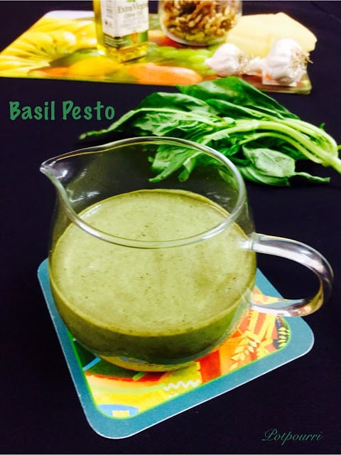 Classic Fresh Basil Pesto from scratch