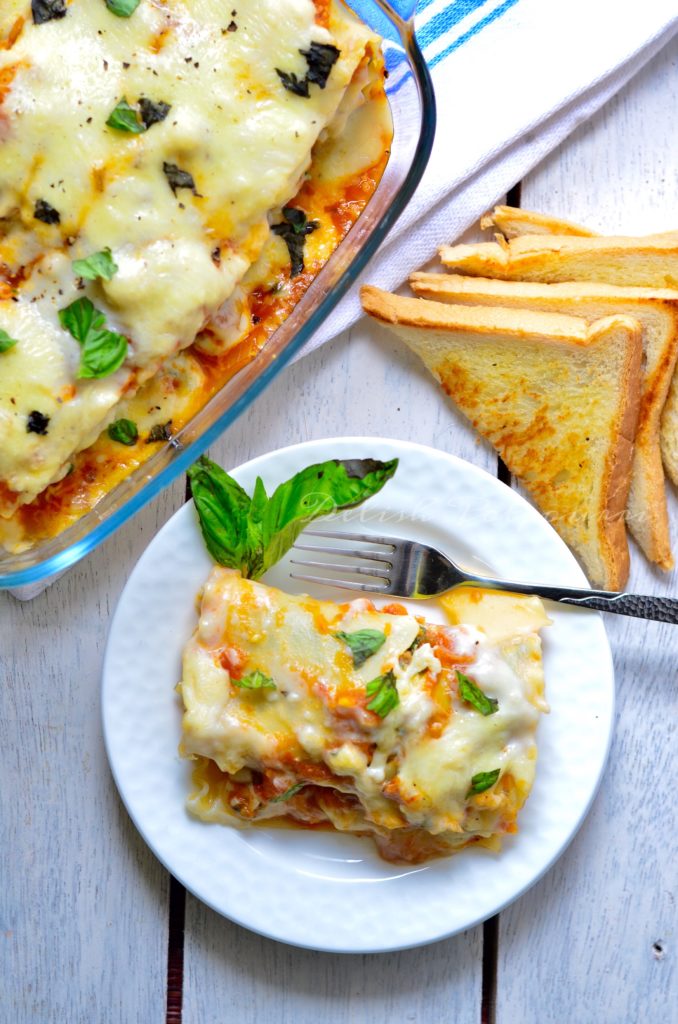 Spinach and cheese Lasagna roll ups 