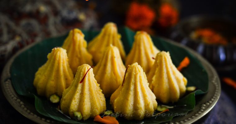 Easy Kesar Pista Sandesh Modak