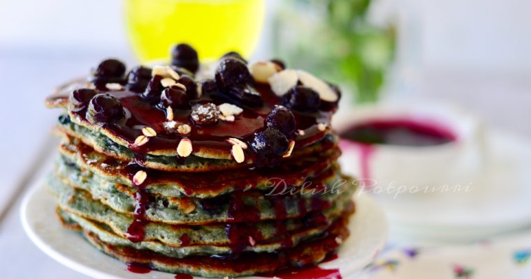Blueberry Crumble Pancakes