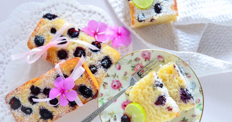 Eggless Lemon Blueberry Loaf