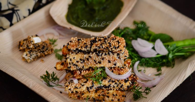 Tilwale Paneer/ Sesame coated Cottage Cheese Fingers