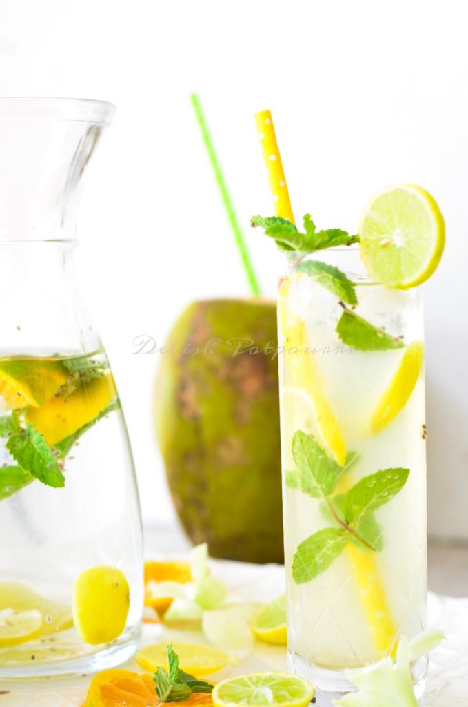 Tender Coconut and Chia seeds Lemonade 