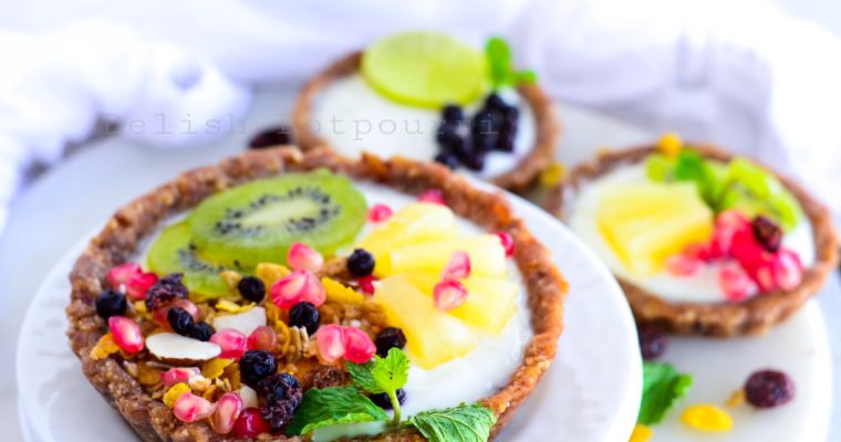 Lemon Greek Yoghurt and Fruit Tart