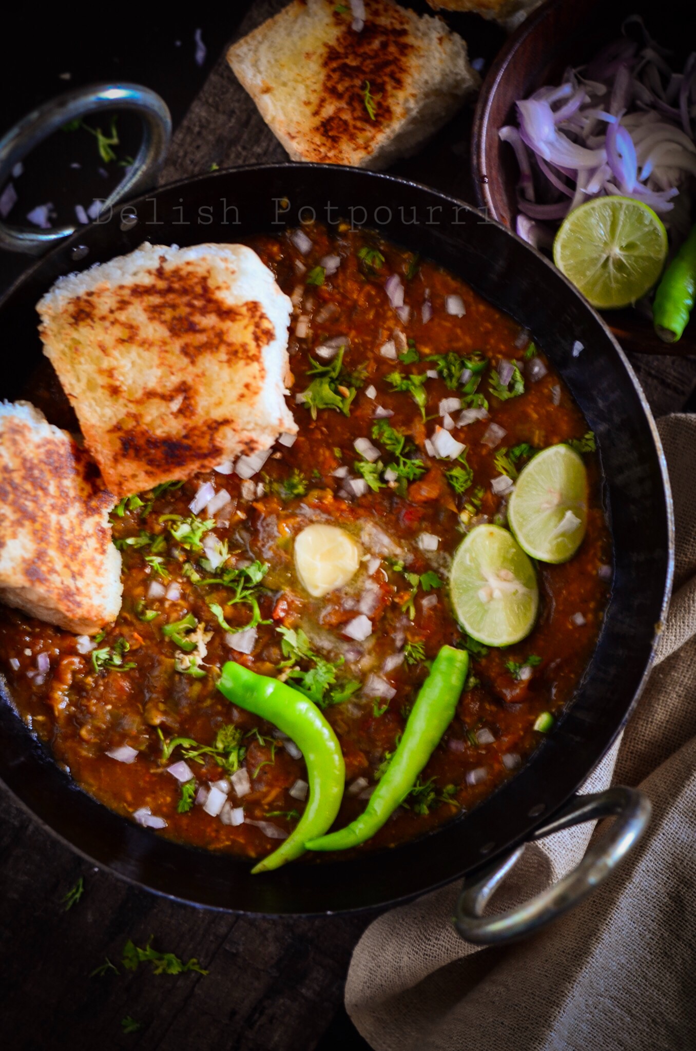 Mumbai style Pav Bhaji