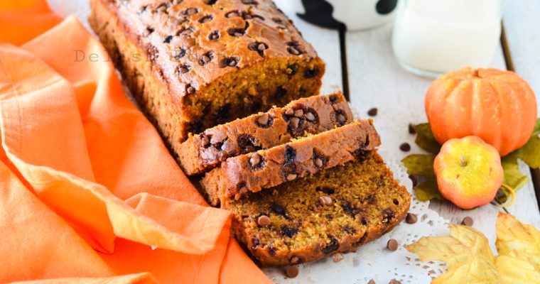 Easy Pumpkin Chocolate Chip Bread